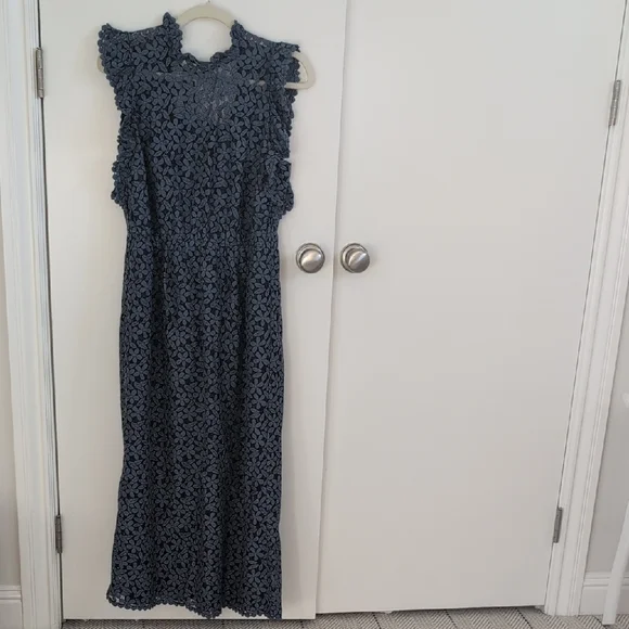 Kate Spade Midnight Blue Lace Maxi Dress Kate Spade Midnight Blue Lace Maxi Dress